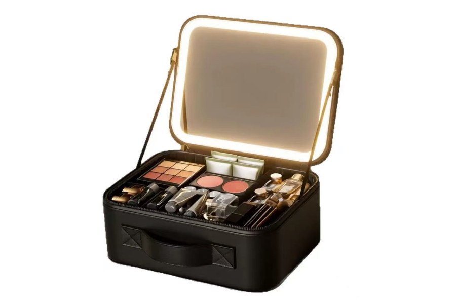 Neceser con espejo LED
