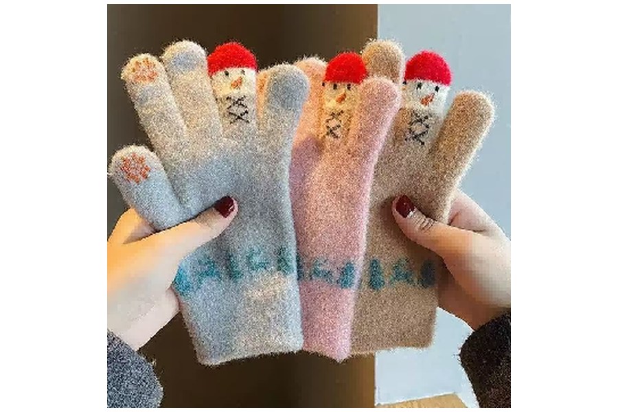 Guantes de punto